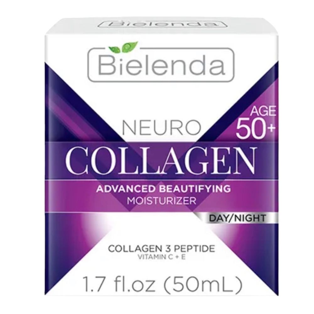 Bielenda Neuro Collagen Advanced Beautifying Moisturizer Day/Night 1.7 oz.